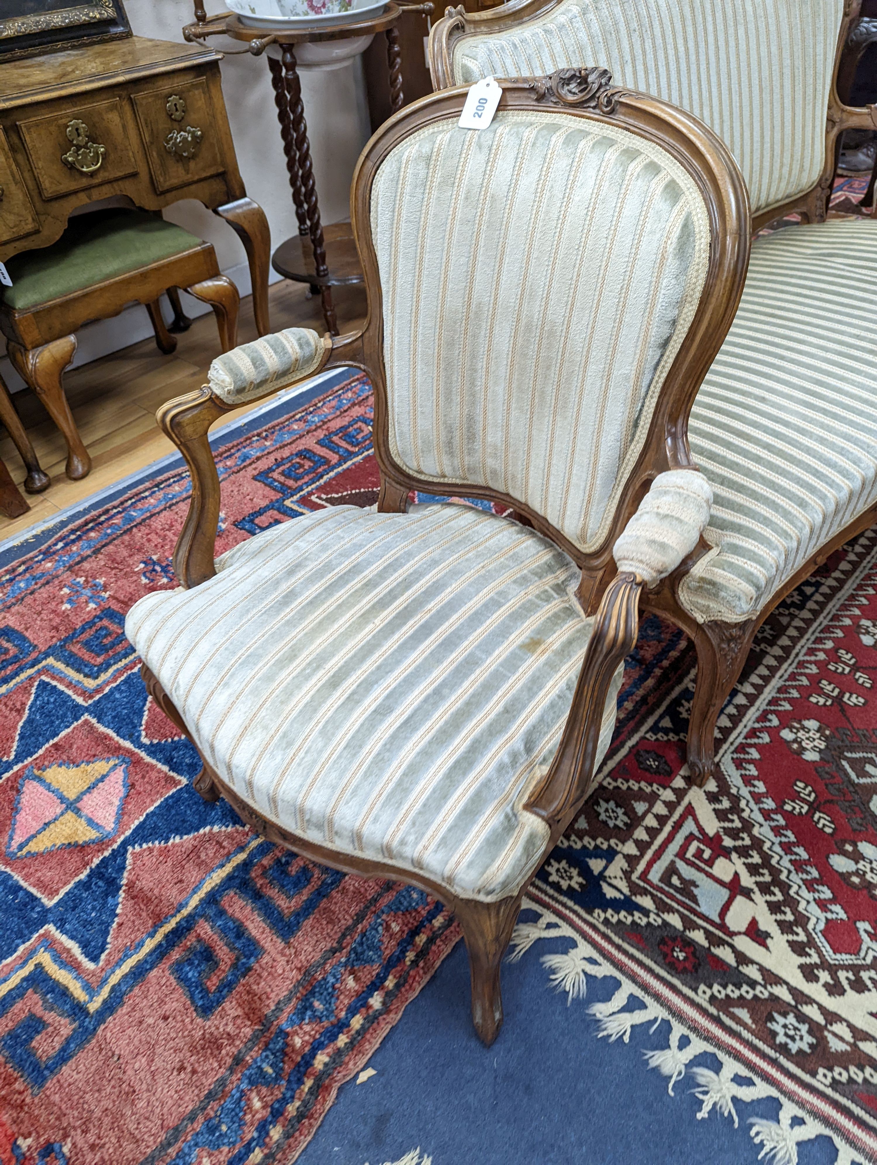 A French three piece salon suite